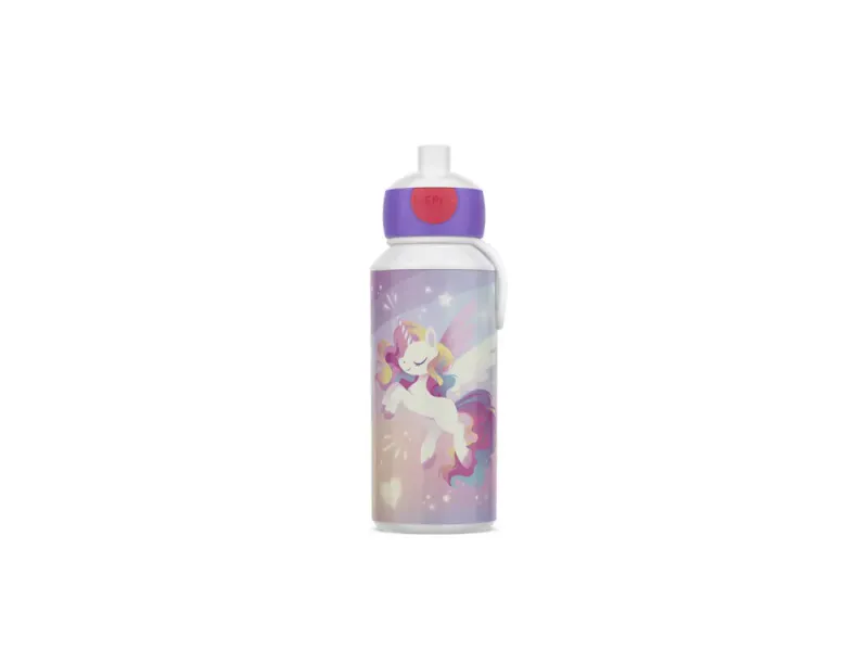 Drikkeflaske pop-up campus unicorn glow 400ml