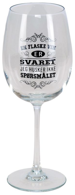 Vinglass En flaske vin...