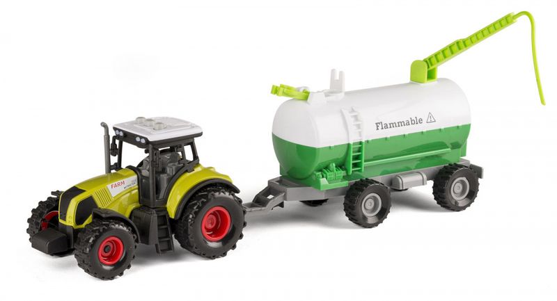 Traktor med frauvogn