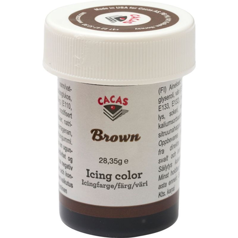 Icingfarge Brun Cacas