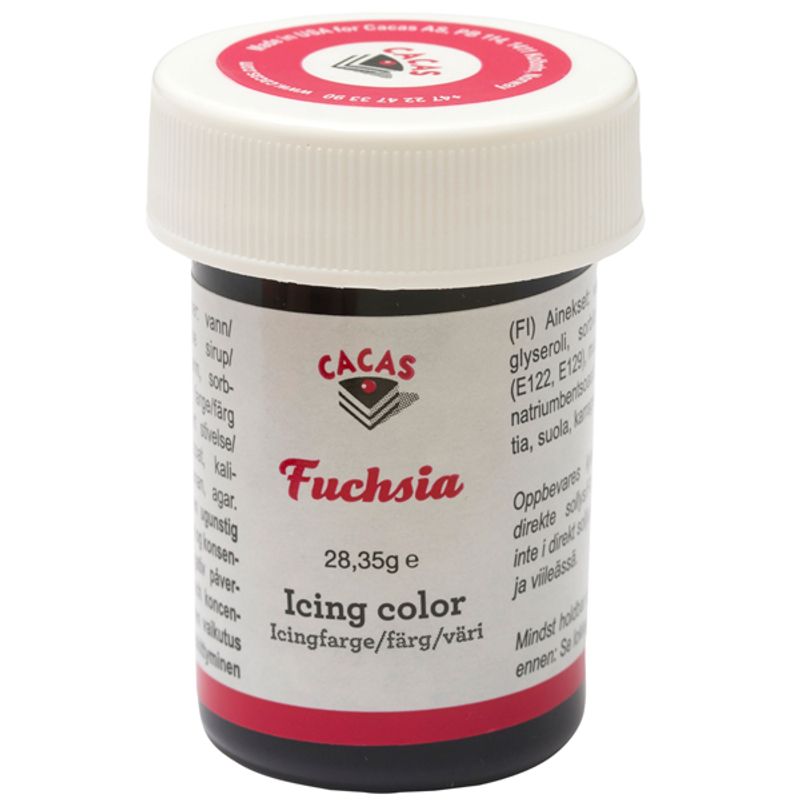Icingfarge Fuchsia Rød Cacas