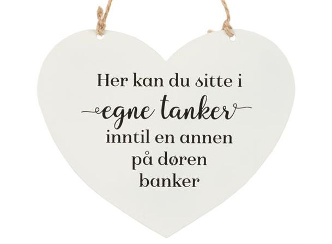 Hovedbilde Metallskilt hjerte 
