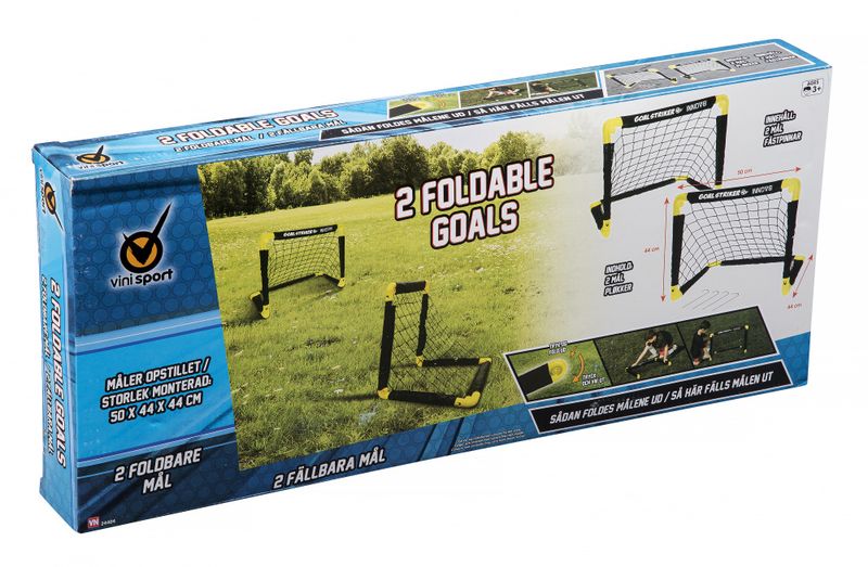 Hockeymål sammenleggbar 2pk 50x44x44 cm