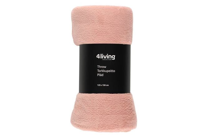 Hovedbilde Fleecepledd 125X150cm lys rosa