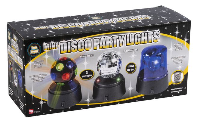 Hovedbilde Discokuler 3stk mini i partysett