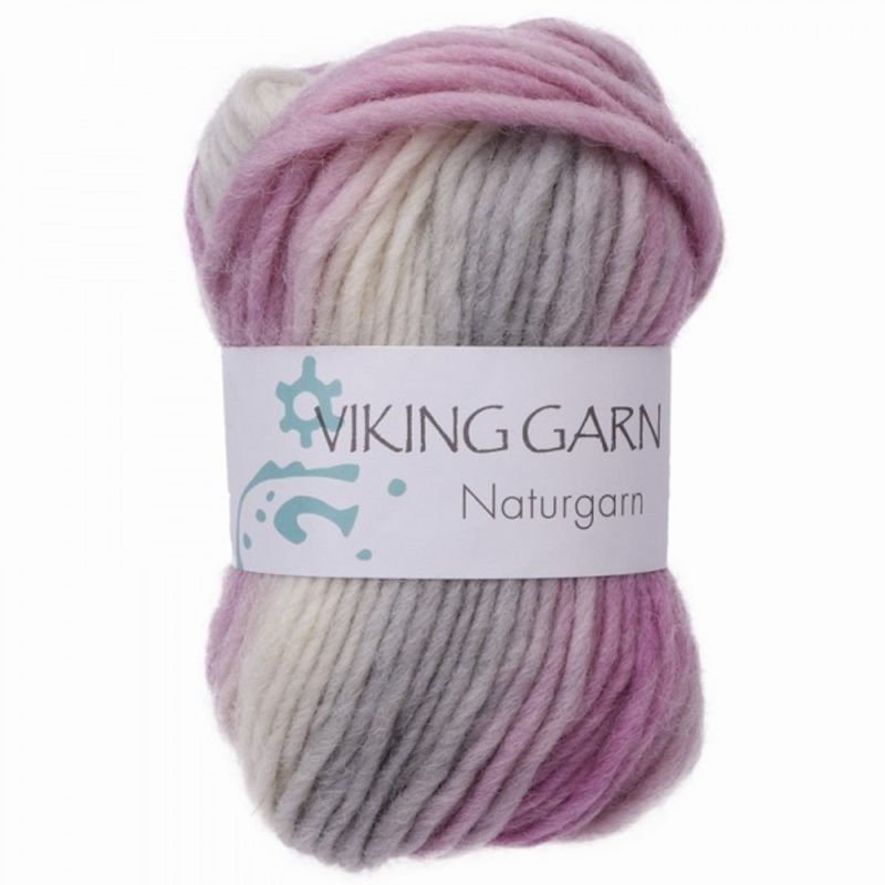NATURGARN ROSA/GRÅ 677