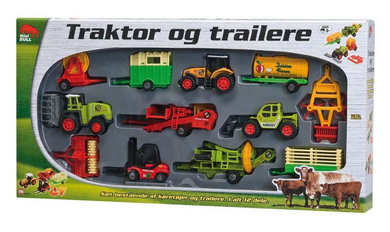 Bondegårds kjøretøy og hengere gavesett 