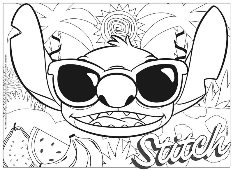 Stitch 2 i 1 puslespill 4x48 brikker 35x25cm