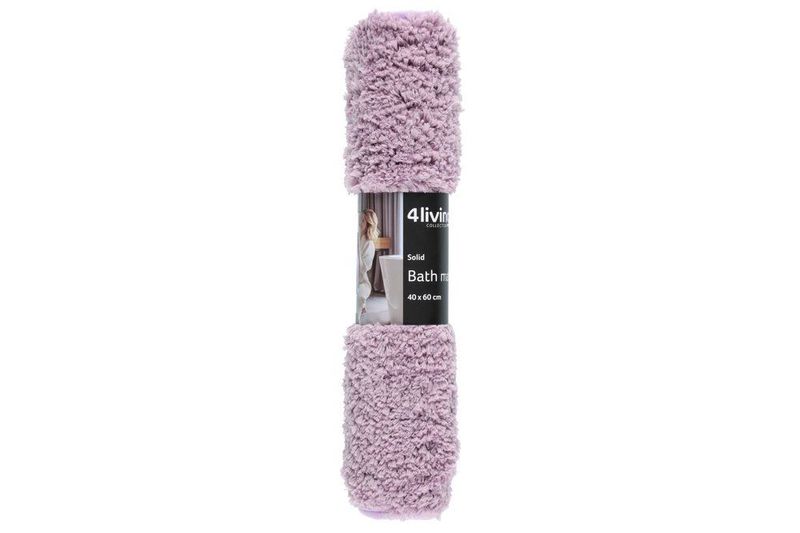 Baderomsmatte i myk mikrofiber 40x60cm lilla