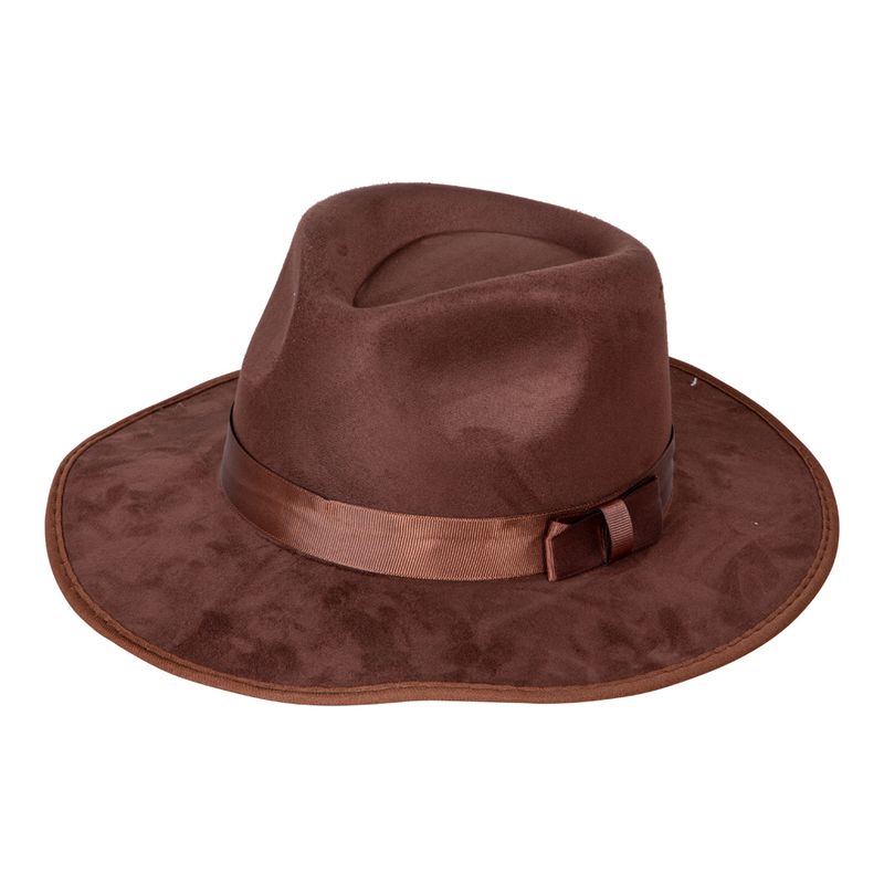 Gangsterhatt Brun