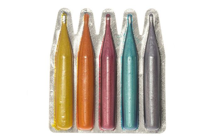 Hovedbilde Eggfarge perlemor, 5 ass farger