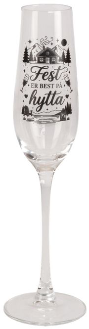 Hovedbilde Champagneglass Fest på hytta