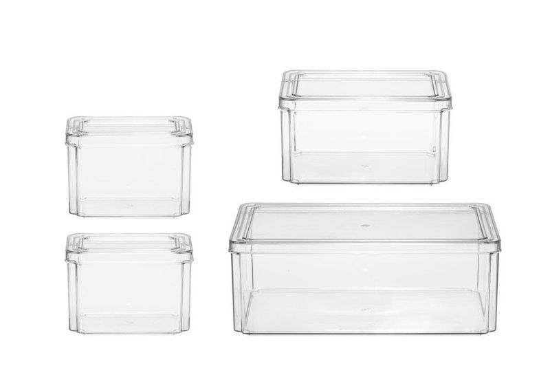 Oppbevaringsbokser 4pk