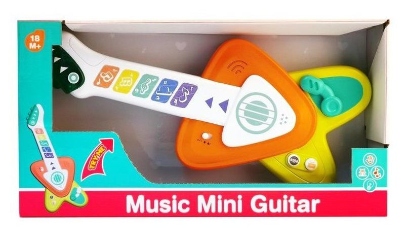Gitar med lys og musikk