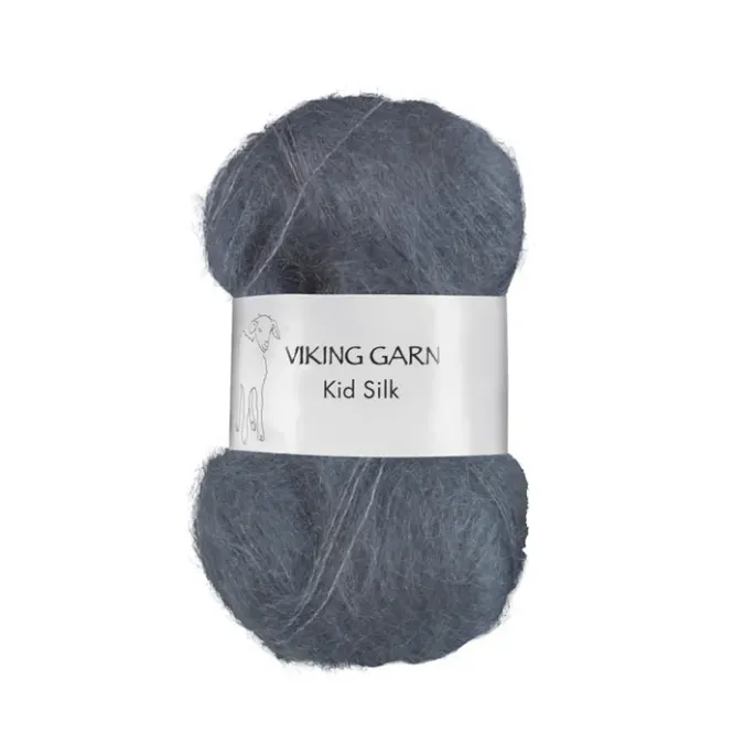 Hovedbilde Kid silk mørk gråblå 323