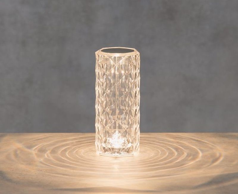 Touchlampe i plexiglass H:21,5cm