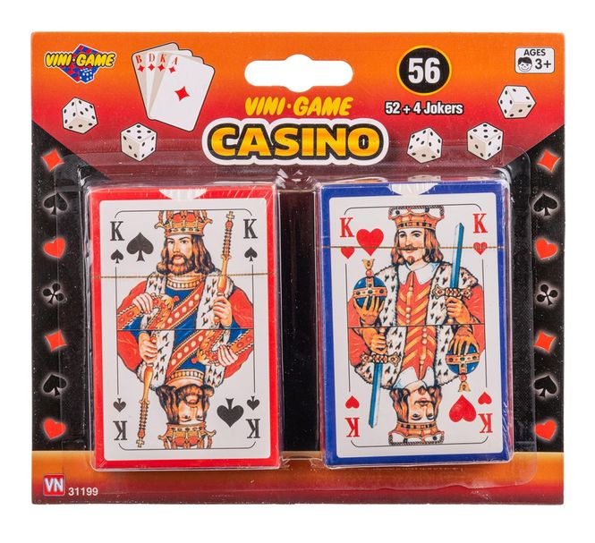 Hovedbilde Kortstokk casino 2 sett i pk