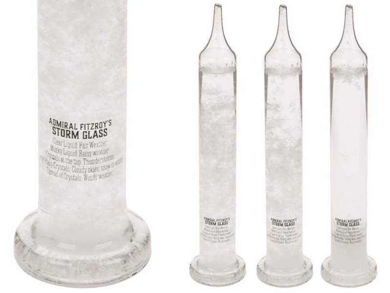 Stormglass 6x28cm i gaveeske