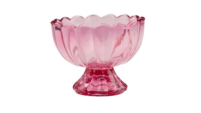 Hovedbilde Skål i glass rosa