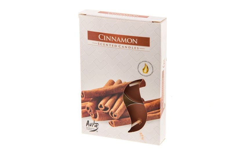 Duftlys telys kanel 6pk