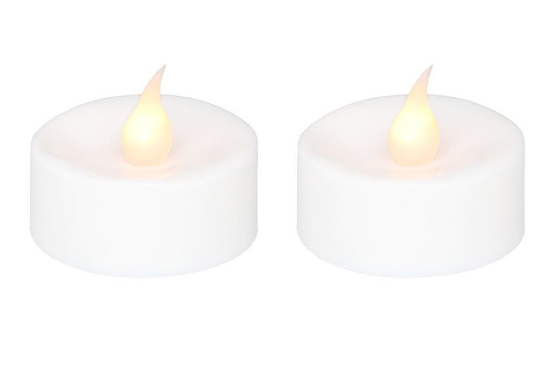 Telys hvit led 2pk