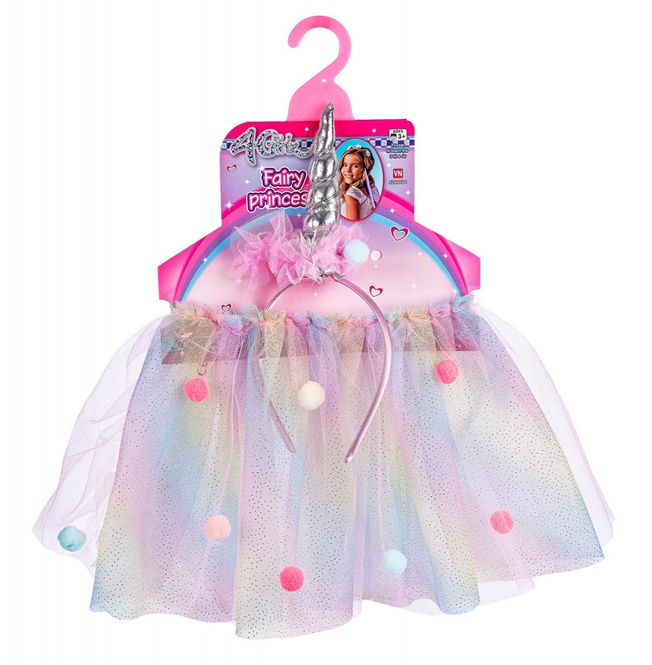 Hovedbilde Unicorn skjørt og hårbøyle med enhjørningshorn ...