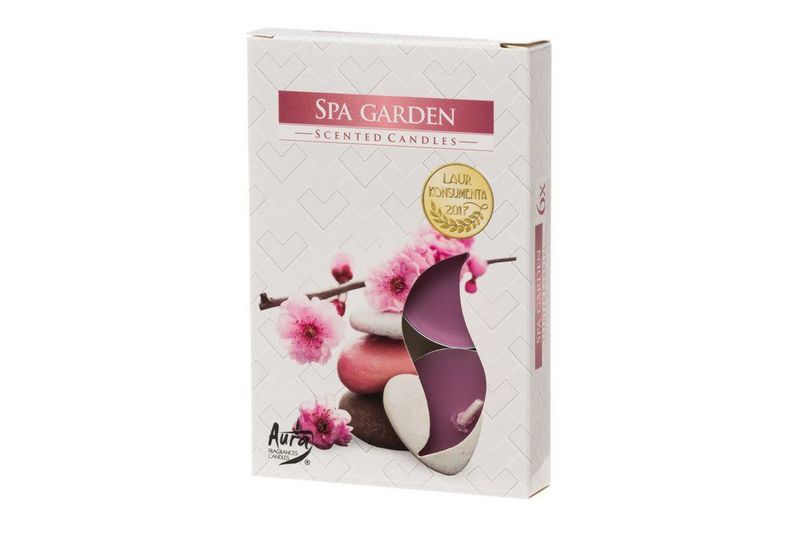 Duftlys telys Spa garden 6pk