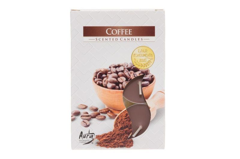 Duftlys telys Kaffe 6pk