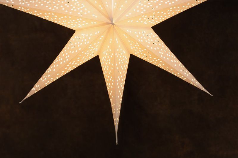 Advent Papirstjerne hvit Ø: 75cm