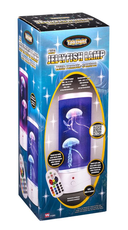 Lampe jellyfish med fjernkontroll