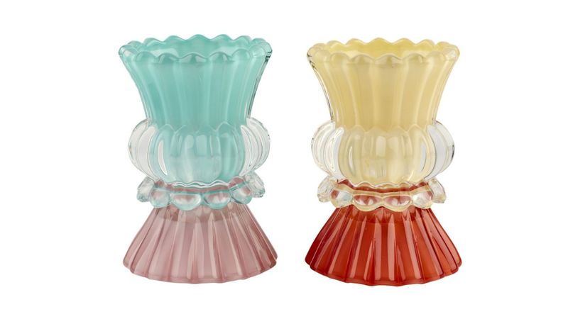 Glasslysestake Bon 12cm 2ass