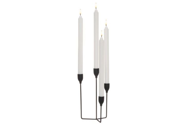 Hovedbilde Lysestake svart 25cm