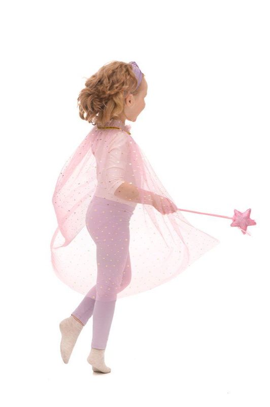 Prinsesse cape og tryllestav 3-7år