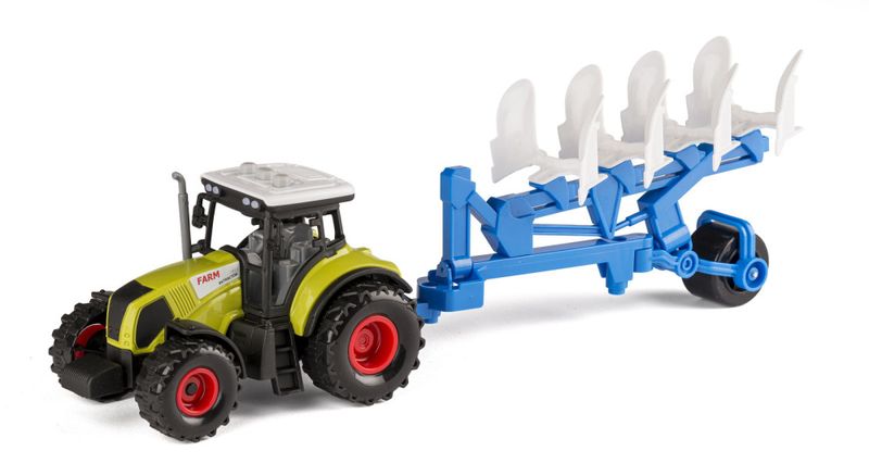 Traktor med vendeplog lys/lyd og friksjon 
