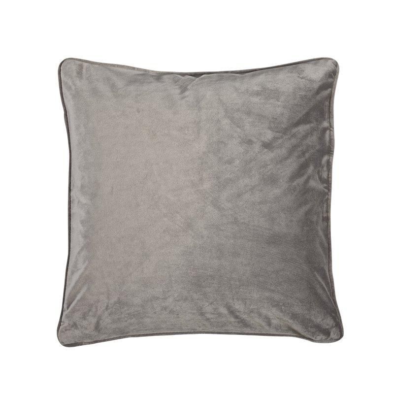 Putetrekk Grå Velvet 45x45cm