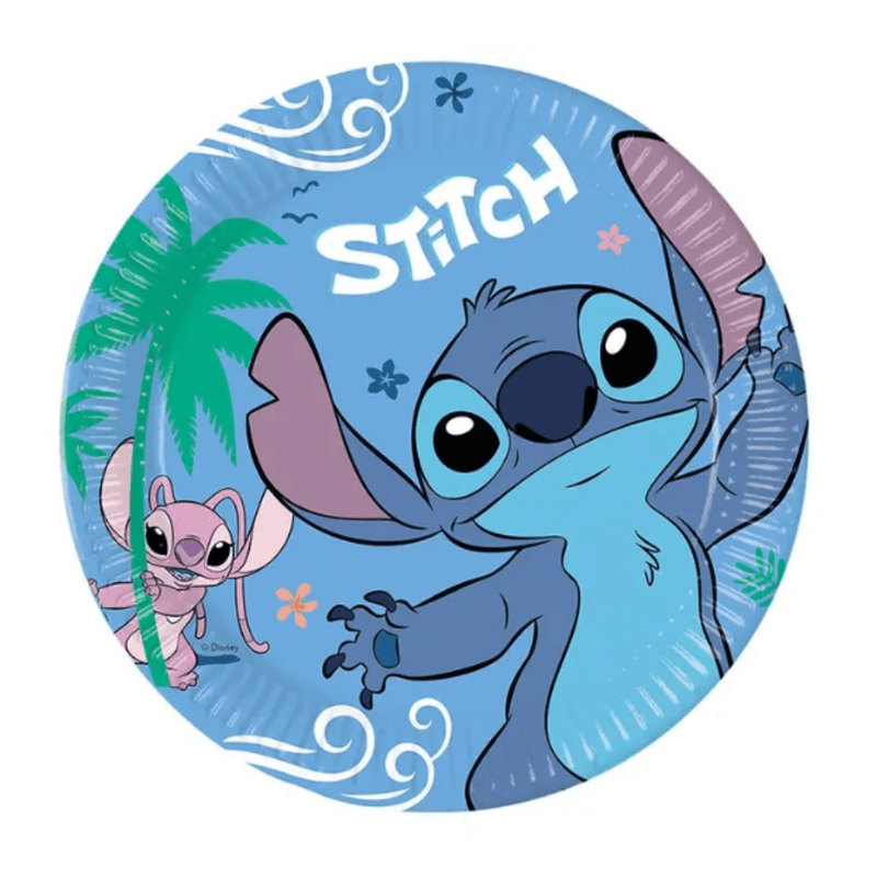 Papptallerken Stitch 23cm 8pk