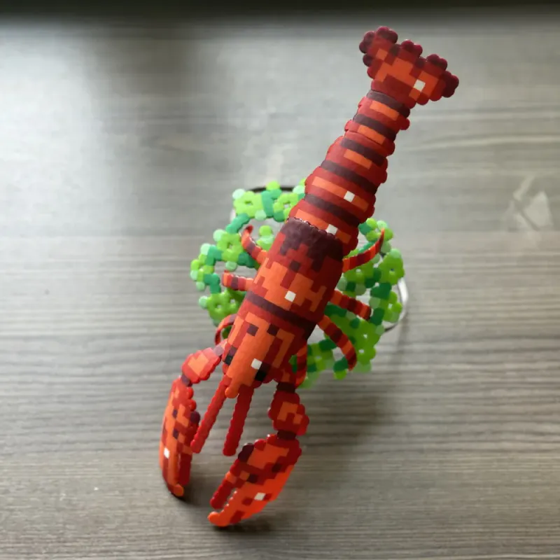Rørperler Midi 1000 stk. oransje