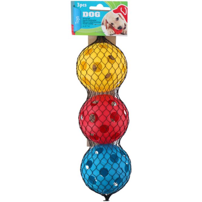 Hovedbilde Lekeballer til dyr Ø:7cm, 3pk