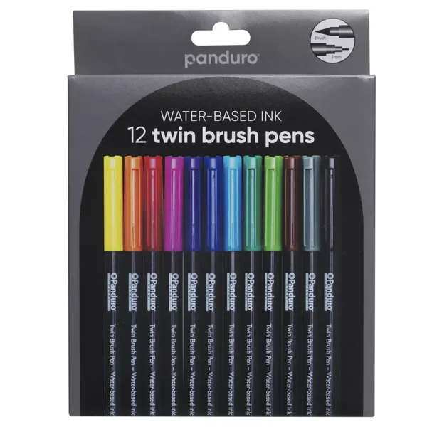 Panduro Twin Brush Penner Basic 12 stk