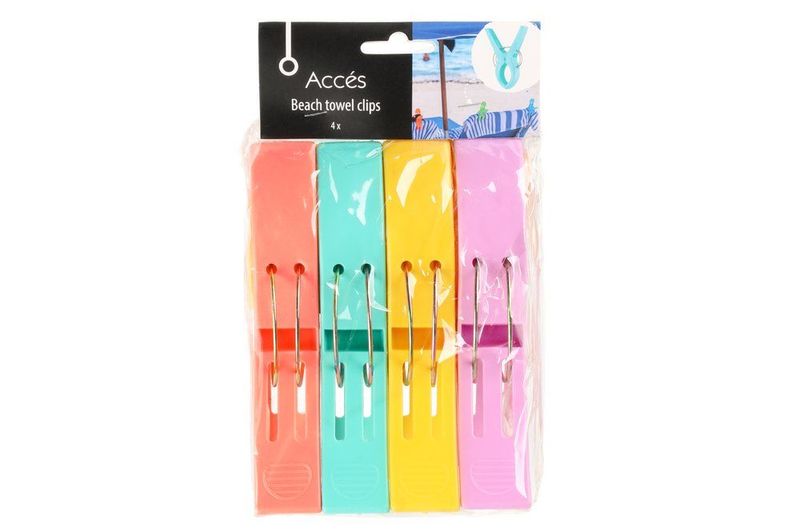 Håndkleklyper 4pk