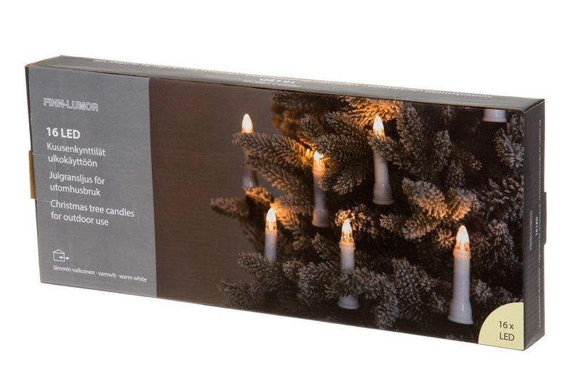 Juletrelys hvit LED
