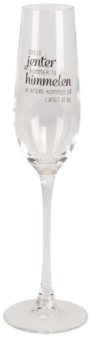 Hovedbilde Champagneglass Snille jenter