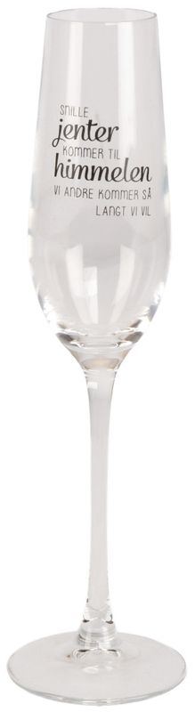 Champagneglass Snille jenter