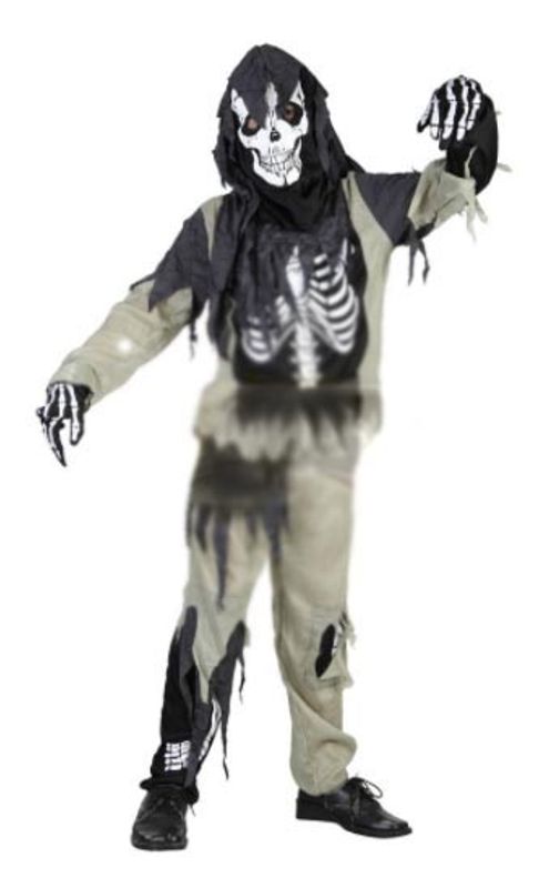 Skjelett zombie str. 120-140 og 160 