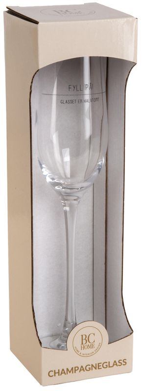 Champagneglass Fyll på