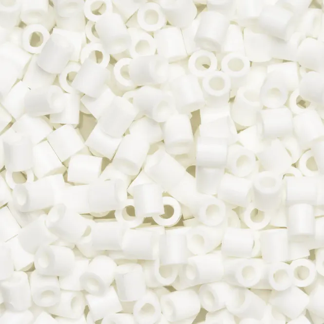 Hovedbilde Rørperler Midi 1000 stk. hvit