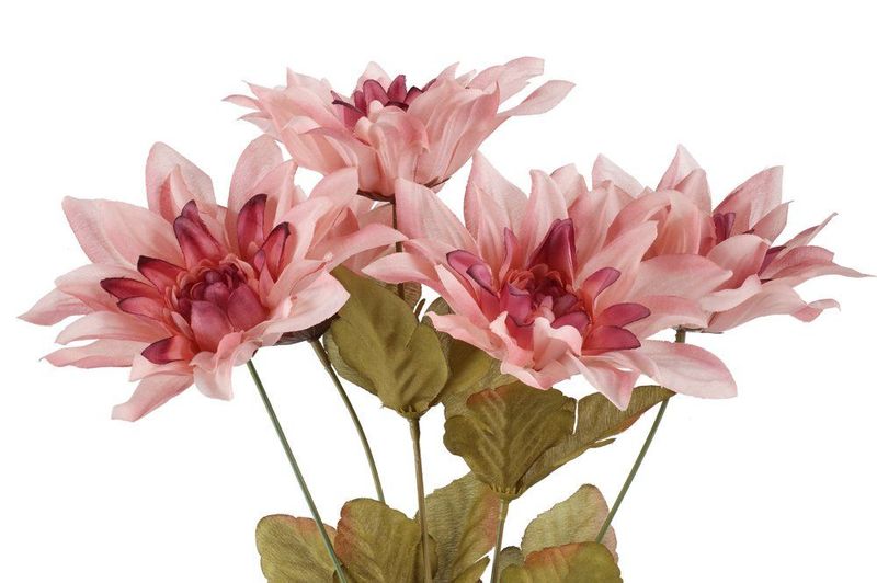 Dahlia bukett 40cm, 3 ass farger