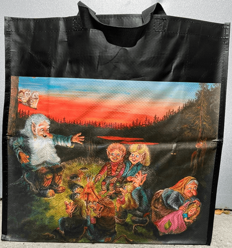 Vedbag med motiv troll 45l 2ass