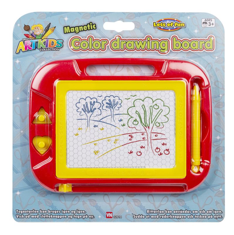 Magnet fargetavle 20cm, 2 ass farger