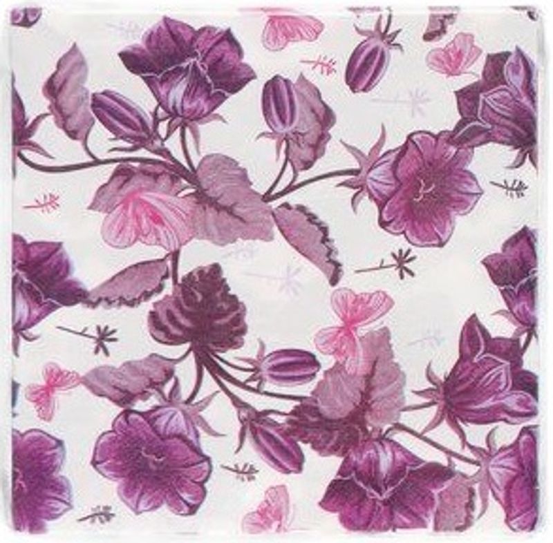 Lunsj servietter blomster 6ass